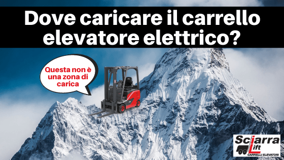 come caricare carrello elevatore elettrico